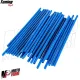 MF6638 Kit Copriraggi Copri Raggi Ruote Blu Moto Enduro Cross Motard 72 Pezzi