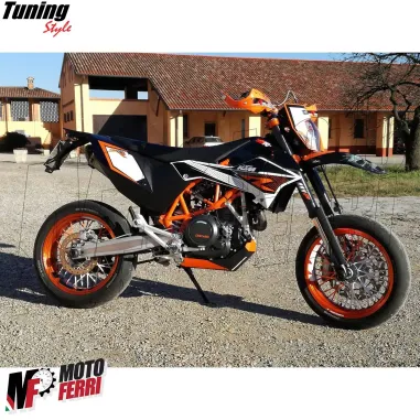 MF6638 Copriraggi Copri Raggi Ruote Arancione Moto Enduro Cross Motard 72 Pezzi
