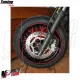 MF6638 Copriraggi Copri Raggi Ruote Rosso Moto Enduro Cross Motard 72 Pezzi