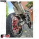MF6638 Copriraggi Copri Raggi Ruote Rosso Moto Enduro Cross Motard 72 Pezzi
