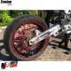 MF6638 Copriraggi Copri Raggi Ruote Rosso Moto Enduro Cross Motard 72 Pezzi