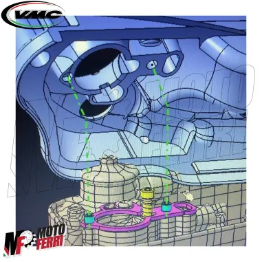 MF6473 Air Box Venturi VMC Vespa 125 150 180 200 PX Arcobaleno GTR GL Rally TS