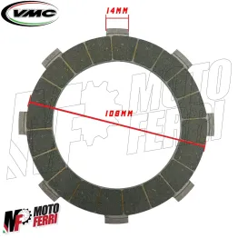 MF6474 Kit Dischi Guarniti VMC per Frizione 7 / 8 Molle Vespa PX 125 150 200 2