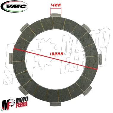 MF6474 Kit Dischi Guarniti VMC per Frizione 7 / 8 Molle Vespa PX 125 150 200