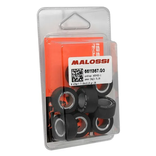 MF6488 Rulli Massette Malossi Variatore Suzuki 400 Burgman 26X12.8 - Grammi 18