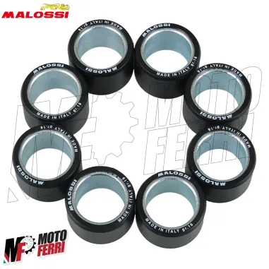 MF6489 Kit 8 Rulli Malossi 25X17 Gr 16 Piaggio Beverly Gilera Nexus 400 500