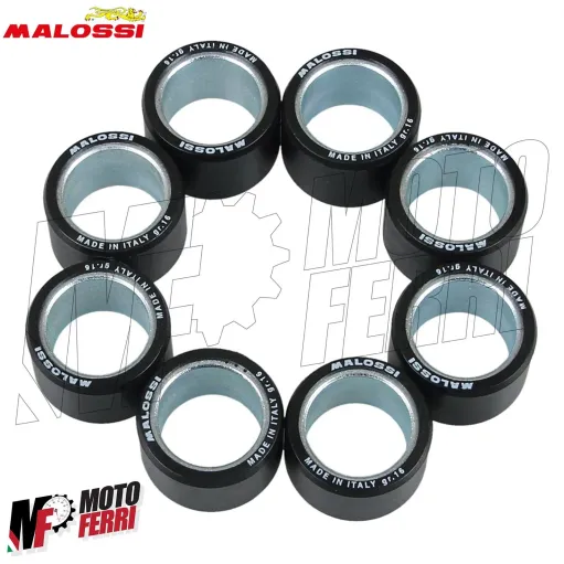 MF6489 Kit 8 Rulli Malossi 25X17 Gr 16 Piaggio Beverly Gilera Nexus 400 500