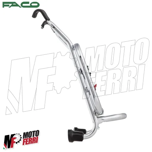MF6494 Portapacchi Anteriore Cromo Faco per Vespa GTS 125 300 HPE mod 2019 / 2024