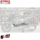 MF6495 Carena Tunnel Sinistra Grigio Met Originale Yamaha XMax 125 250 2005/2009
