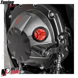 MF6500 Tappo Olio CNC Rosso + O-Ring per Honda CRF 150 250 450 R X 2