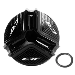 MF6501 - Tappo Olio CNC Nero + O-Ring per Honda CRF 150 250 450 R X