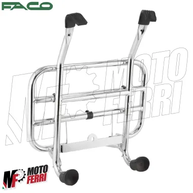 MF3883 Portapacchi Anteriore Cromo Faco per Vespa GTS 125 250 300 mod 2003 / 2018