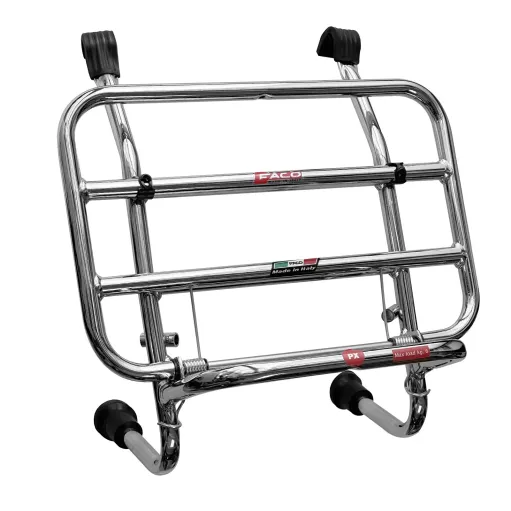 MF3882 Portapacchi Anteriore Cromato Faco Vespa 50 125 150 200 Special ET3 PX PE