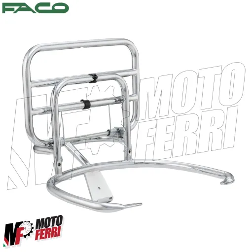 MF1962 Portapacchi Post Ribaltina Cromo Faco Vespa GTS 125 250 300 mod 2005/2024