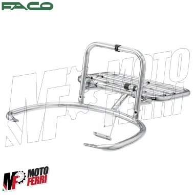 MF1962 Portapacchi Post Ribaltina Cromo Faco Vespa GTS 125 250 300 mod 2005/2024