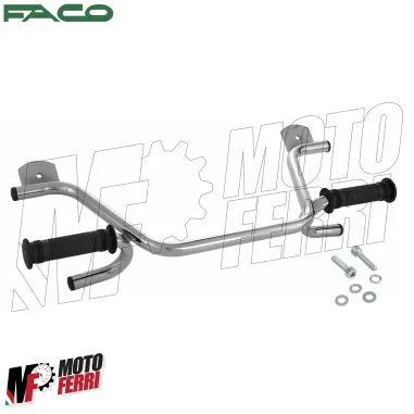MF6503 - Pedana Poggiapiedi Passeggero Cromato Faco per Vespa ET2 ET4 50 125 150