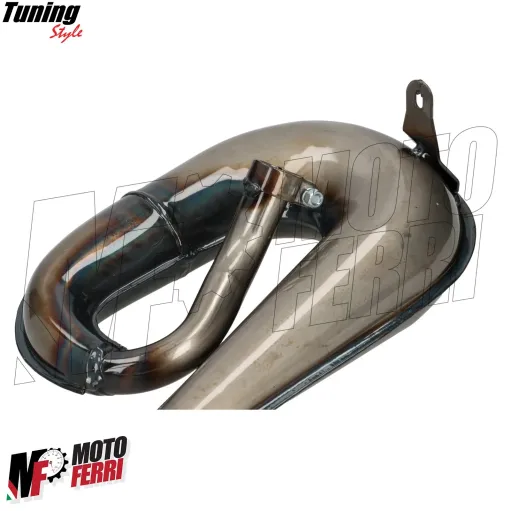 MF6504 Marmitta Scarico Espansione Tecno Circuit Twin Piaggio Ciao Bravo 50