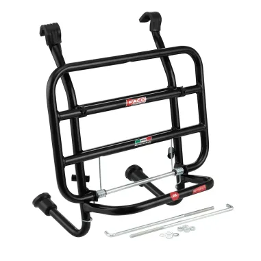 MF6506 Portapacchi Anteriore Nero Faco Vespa 50 125 150 200 Special ET3 PX PE