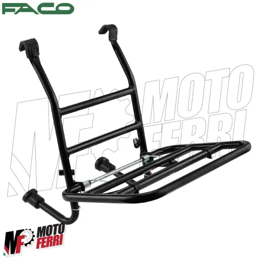 MF6506 Portapacchi Anteriore Nero Faco Vespa 50 125 150 200 Special ET3 PX PE