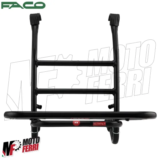 MF6506 Portapacchi Anteriore Nero Faco Vespa 50 125 150 200 Special ET3 PX PE