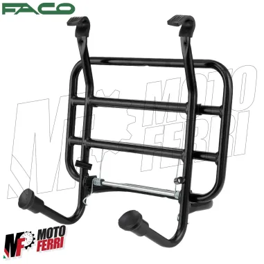 MF6506 Portapacchi Anteriore Nero Faco Vespa 50 125 150 200 Special ET3 PX PE
