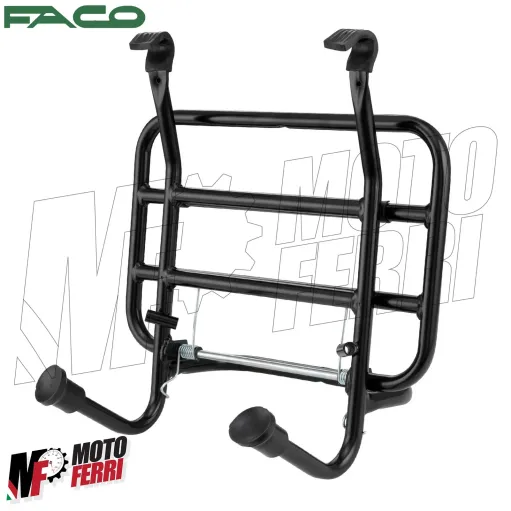 MF6506 Portapacchi Anteriore Nero Faco Vespa 50 125 150 200 Special ET3 PX PE