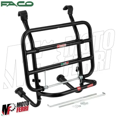 MF6506 Portapacchi Anteriore Nero Faco Vespa 50 125 150 200 Special ET3 PX PE