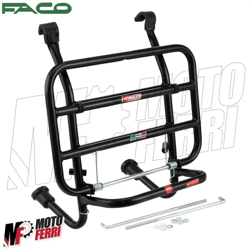 MF6506 Portapacchi Anteriore Nero Faco Vespa 50 125 150 200 Special ET3 PX PE