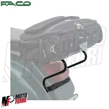 MF6507 Portapacchi Posteriore Nero Faco Vespa 125 150 200 PX PE Arcobaleno T5