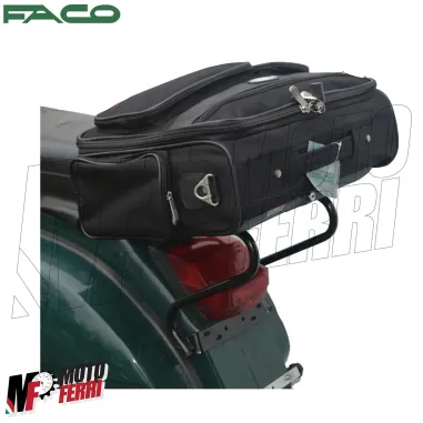MF6507 Portapacchi Posteriore Nero Faco Vespa 125 150 200 PX PE Arcobaleno T5