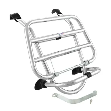 MF6508 Portapacchi Anteriore Cromo FA Italia per Vespa LX 50 125 150 (2005/2014)
