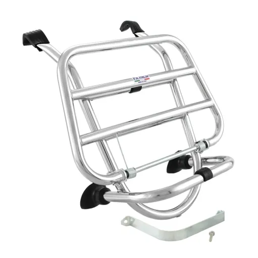 MF6508 Portapacchi Anteriore Cromo FA Italia per Vespa LX 50 125 150 (2005/2014)