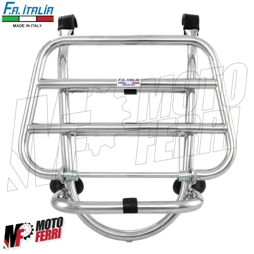 MF6508 Portapacchi Anteriore Cromo FA Italia per Vespa LX 50 125 150 (2005/2014)