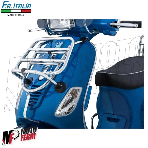 MF6508 Portapacchi Anteriore Cromo FA Italia per Vespa LX 50 125 150 (2005/2014)
