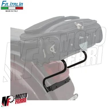 MF6510 Portapacchi Posteriore Nero FA Italia per Vespa 125 150 200 PX PE