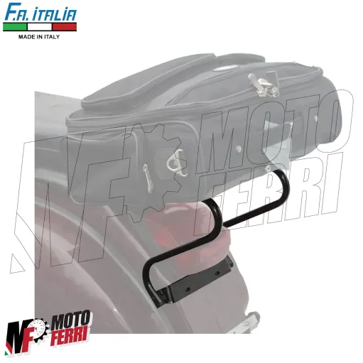 MF6510 Portapacchi Posteriore Nero FA Italia per Vespa 125 150 200 PX PE
