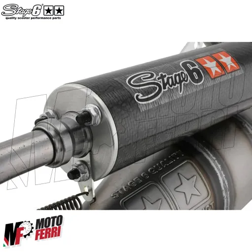 MF6519 - Marmitta Scarico Stage6 R1200 Race per NRG Power Runner ZIP MC2 MC3 DD
