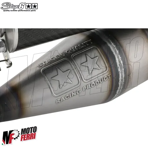 MF6519 - Marmitta Scarico Stage6 R1200 Race per NRG Power Runner ZIP MC2 MC3 DD