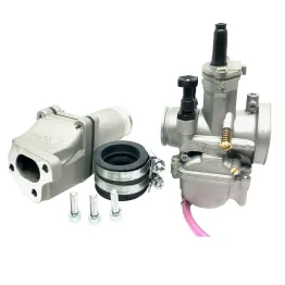 MF0785 CARBURATORE POLINI PWK Dm 24 + COLLETTORE LAMELLARE 3 FORI APE 50 TUTTI