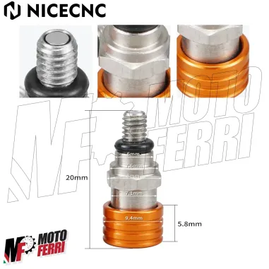 MF6531 Sfiati Forcella Rapidi M4X0.7 Ergal Arancio KTM EXC SX SX F WP Marzocchi