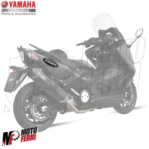 MF1433 Adesivo Scritta Argento Carena Posteriore Originale Yamaha TMax 2001/2021