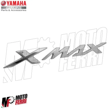 MF6534 Adesivo Grigio Carena posteriore Orig Yamaha XMax 125 300 400 (2017/2019)