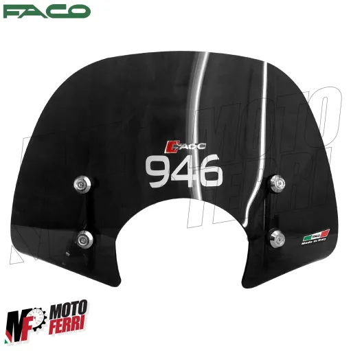 MF6535 Cupolino Fume' Sport Faco per Piaggio Vespa 946 mod 2013 / 2024