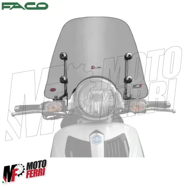 MF6537 Cupolino Fume' Sport Faco per Piaggio Carnaby Cruiser 300 mod 2009 / 2012