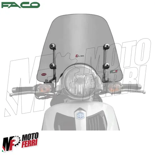MF6537 Cupolino Fume' Sport Faco per Piaggio Carnaby Cruiser 300 mod 2009 / 2012