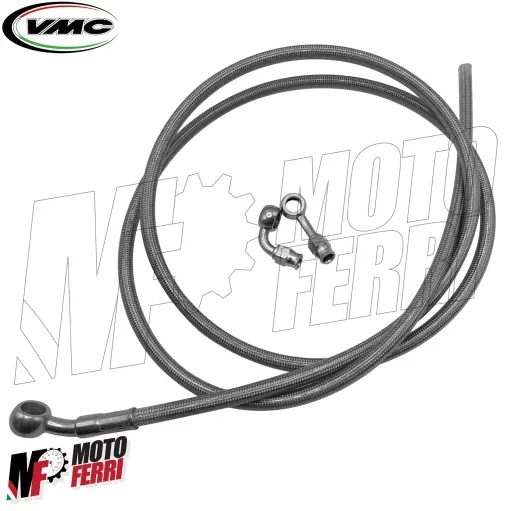 MF0247 Tubo Treccia Freno Disco Anteriore + Raccordi VMC Vespa Small Large Frame