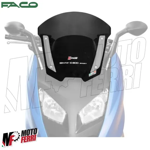 MF6538 Cupolino Fume' Sport Faco per BMW C600 / C650 mod 2012 2013 2014 2015