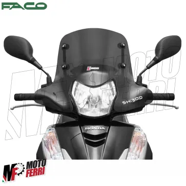 MF6540 Cupolino Spoiler Nero Fume' Faco Honda SH 300 mod 2011 2012 2013 2014