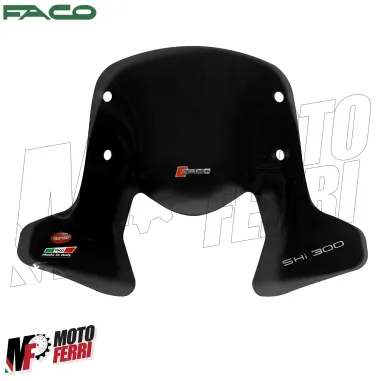 MF6540 Cupolino Spoiler Nero Fume' Faco Honda SH 300 mod 2011 2012 2013 2014