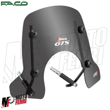 MF6541 Parabrezza Cupolino Fume' Faco per Vespa GTS 125 250 300 mod 2005 / 2018